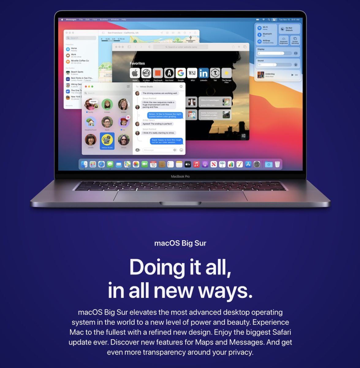 Here is macOS Big Sur Complete Features, Specs, Updates